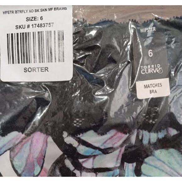 TORRID SIZE 6 SECOND SKIN MID-RISE  MINI LATTICE BACK PANTY ****SIZE 6X**** - Picture 4 of 4